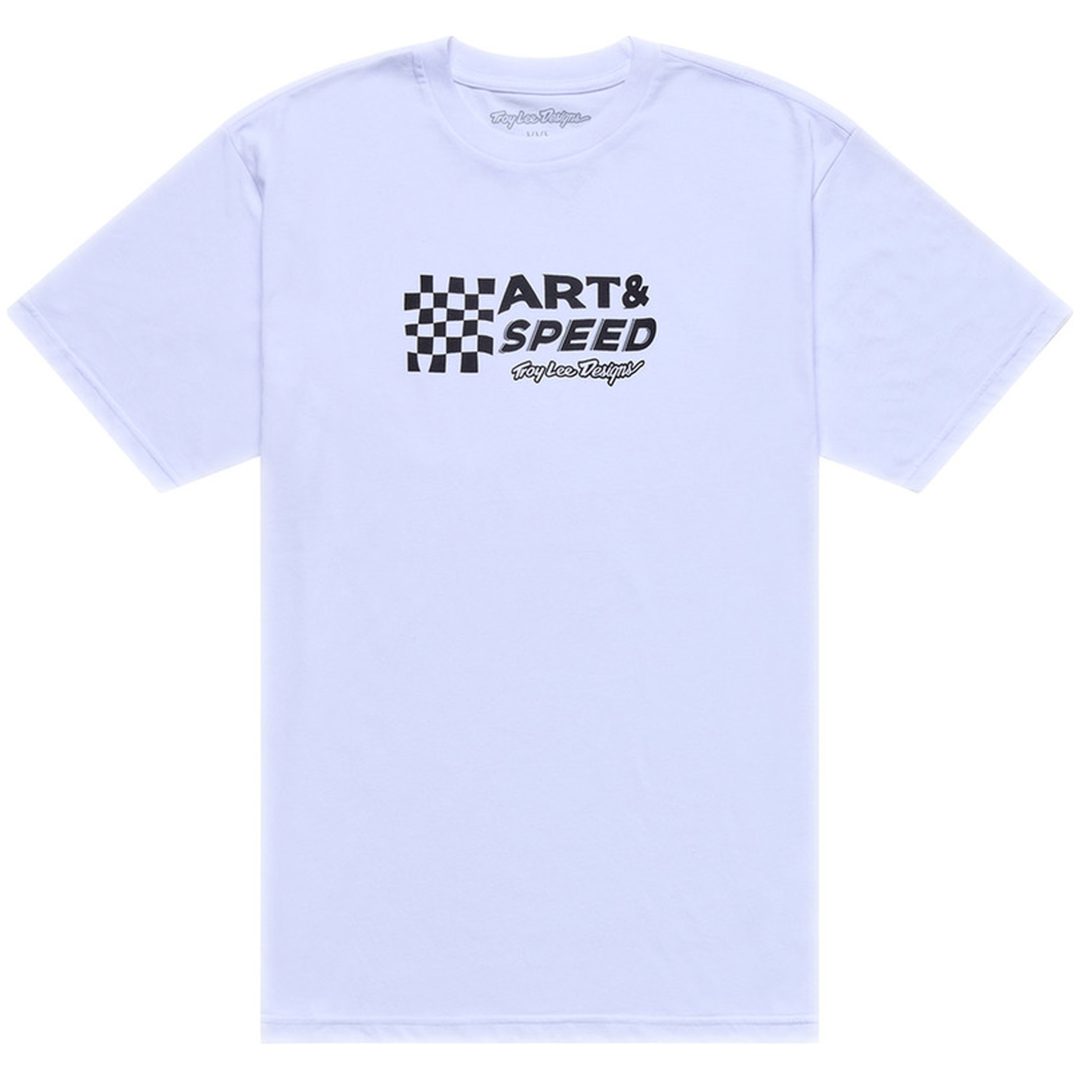 T-shirt Finish Line Vit TROY LEE DESIGNS s