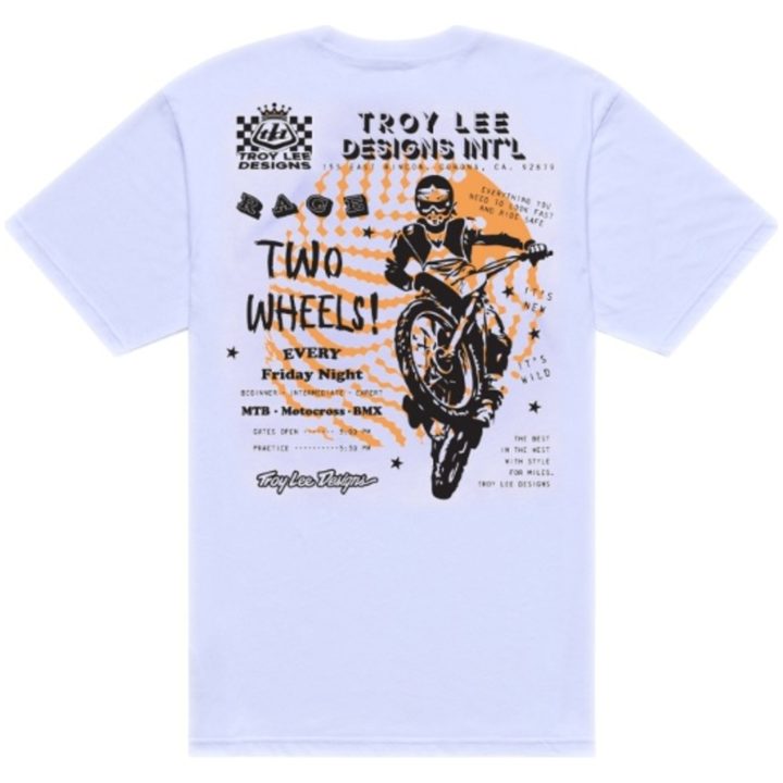 T-shirt Friday Night Vit TROY LEE DESIGNS XXL – bild 2