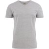 T-shirt Heavy V-neck Gråmelerad Printer Essentials s – miniatyr 1