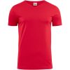 T-shirt Heavy V-neck Röd Printer Essentials s – miniatyr 1