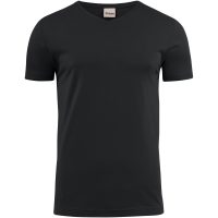 T-shirt Heavy V-neck Svart Printer Essentials