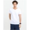 T-shirt Heavy V-neck Vit Printer Essentials s – miniatyr 2