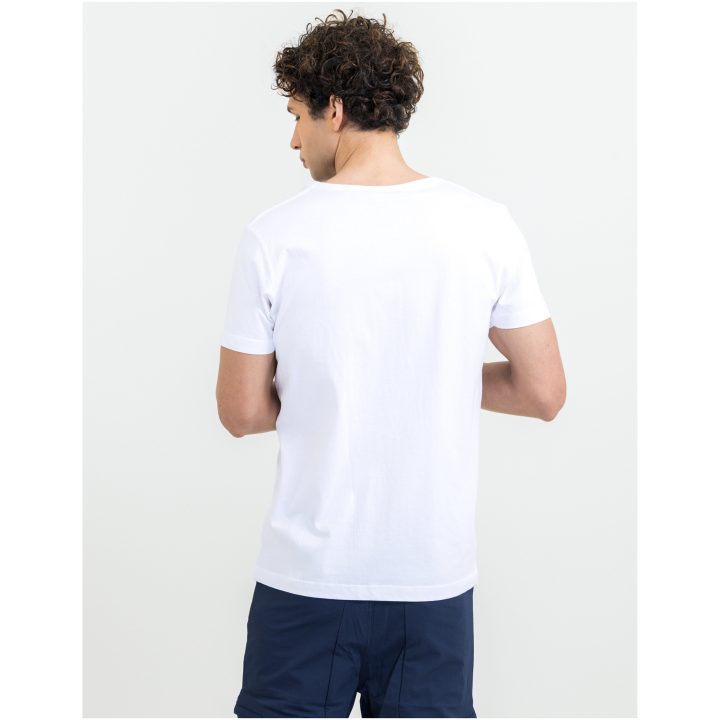 T-shirt Heavy V-neck Vit Printer Essentials s – bild 4