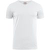 T-shirt Heavy V-neck Vit Printer Essentials s – miniatyr 5