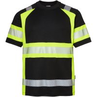 T-shirt kortärm Svart/Fluorescerande Gul Top Swede