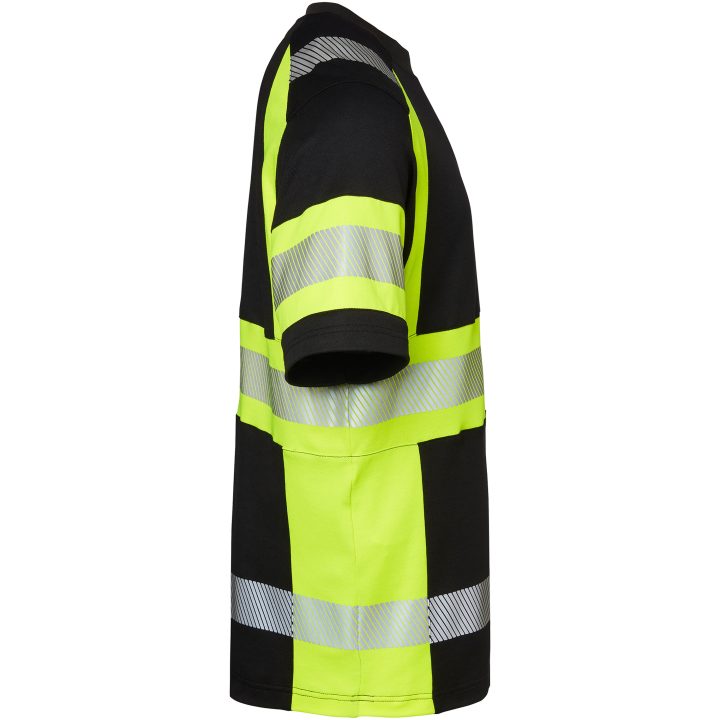 T-shirt kortärm Svart/Fluorescerande Gul Top Swede XS – bild 2