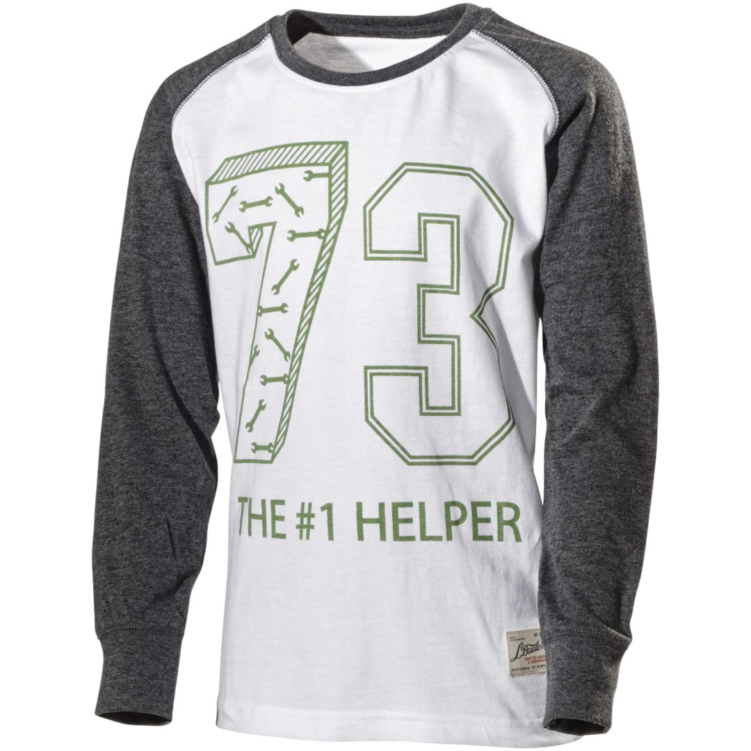 T-shirt LBrador 353B T-SHIRT 353B GREY/WHITE110/116