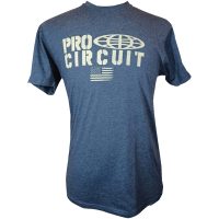 T-shirt Logo Flag Gråmelerad/Marinblå/Ljusbrun/Blå PRO CIRCUIT