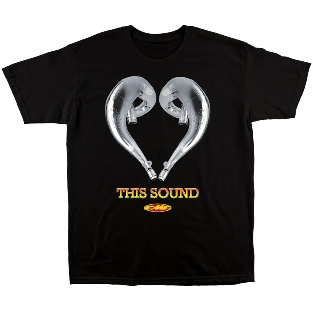 T-Shirt Love This Sound Svart Grå Gul FMF