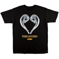 T-Shirt Love This Sound Svart Grå Gul FMF