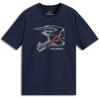 T-Shirt MX Helmet CSF Marinblå ALPINESTARS