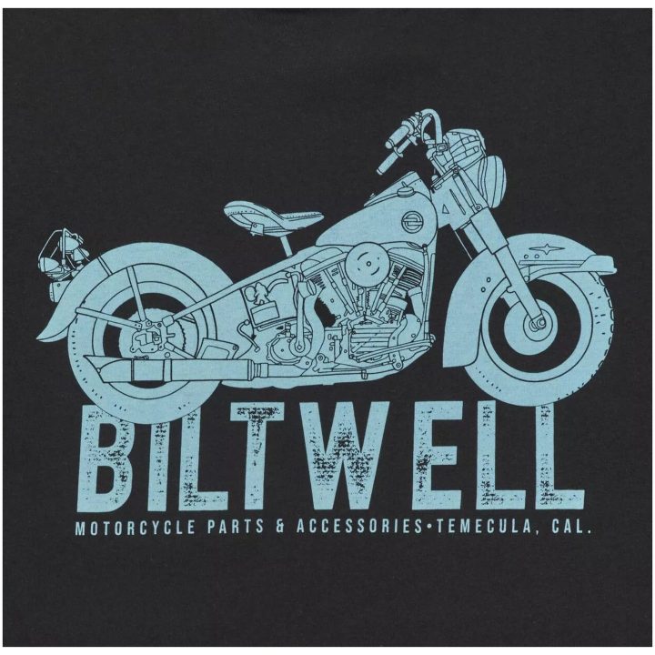 T-shirt Old Junk Pocket Svart BILTWELL – bild 4