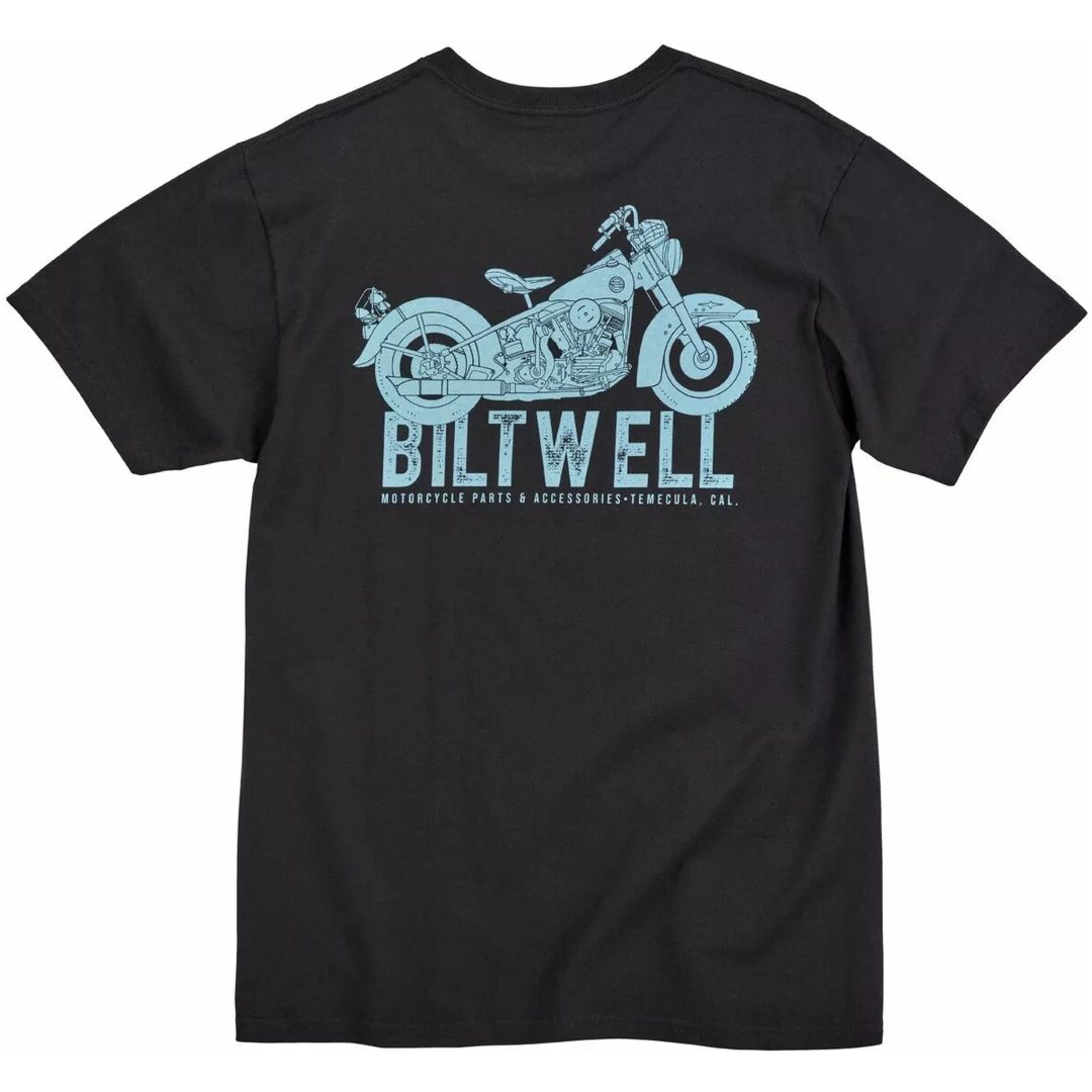T-shirt Old Junk Pocket Svart BILTWELL – bild 6