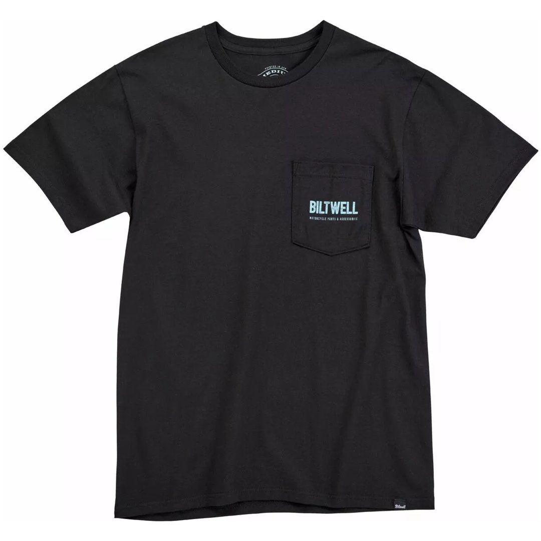 T-shirt Old Junk Pocket Svart BILTWELL