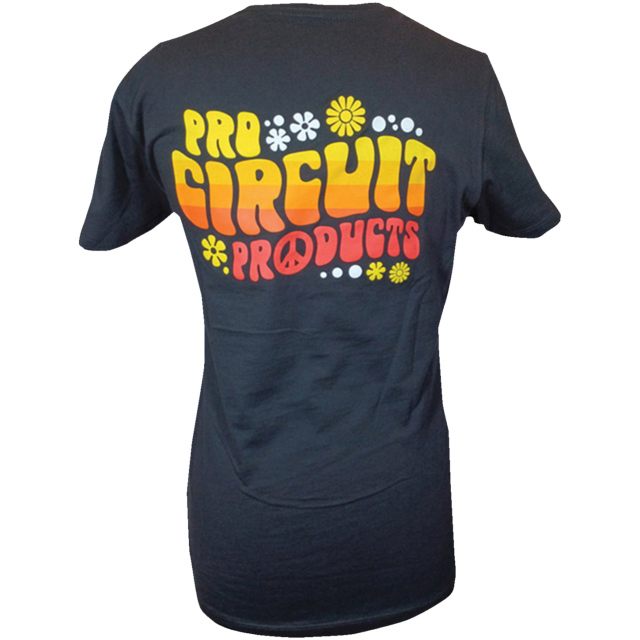T-shirt Dam Groovy Svart/Röd/Gul PRO CIRCUIT