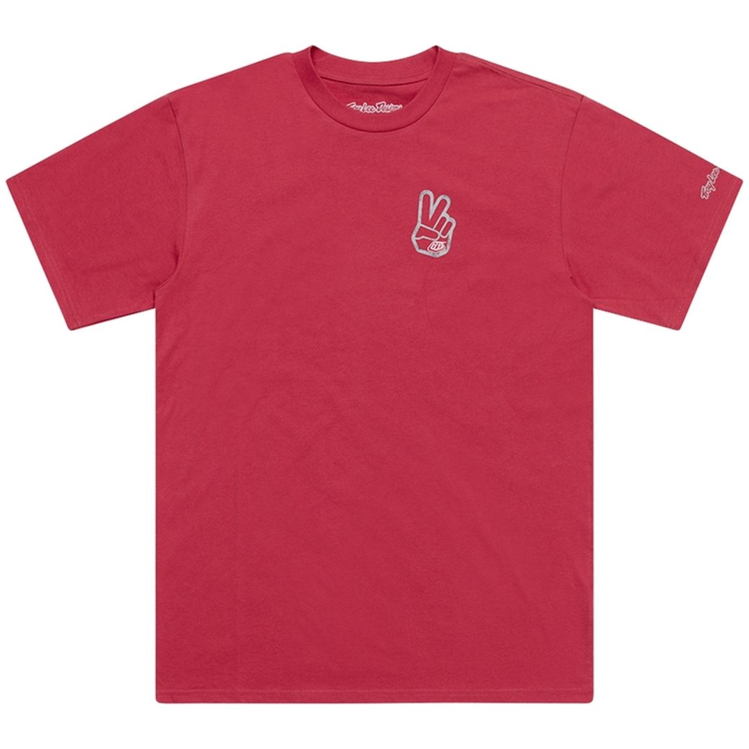 T-shirt Peace Out Fuchsia TROY LEE DESIGNS Small