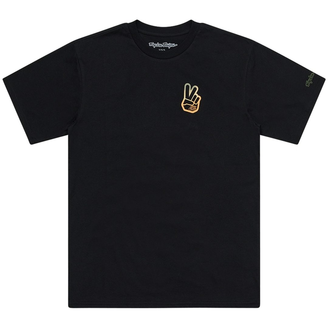 T-Shirt Peace Out Svart TROY LEE DESIGNS XXL