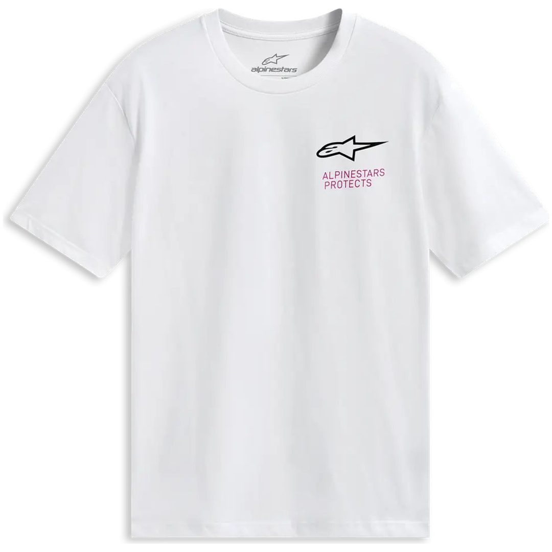 T-Shirt Pop Helmet CSF Vit ALPINESTARS Large