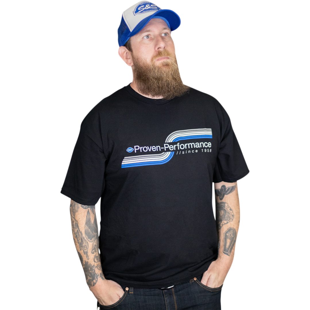 T-shirt Proven Svart S&S Cycle Small