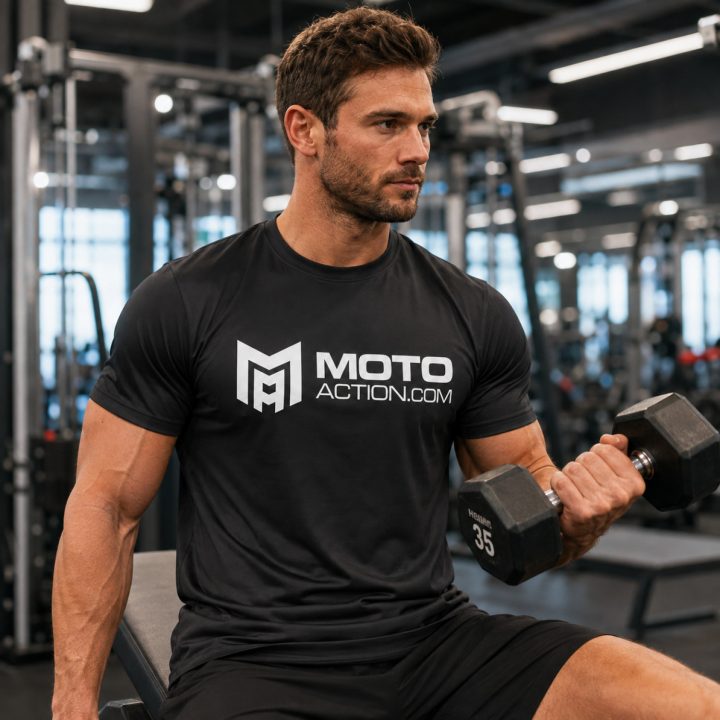 T-Shirt Pulse Svart MotoAction XS – bild 9