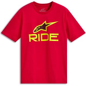 T-Shirt Ride 4.0 CSF Röd/Hi-vis Gul ALPINESTARS