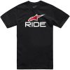 T-shirt Ride 4.0 Svart/Röd/Vit ALPINESTARS Large – miniatyr 1