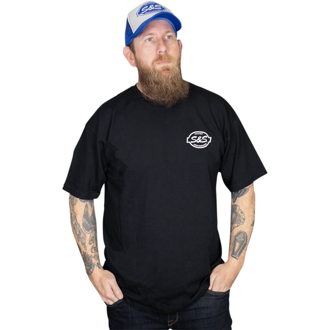 T-shirt Sidewinder Svart S&S Cycle Medium