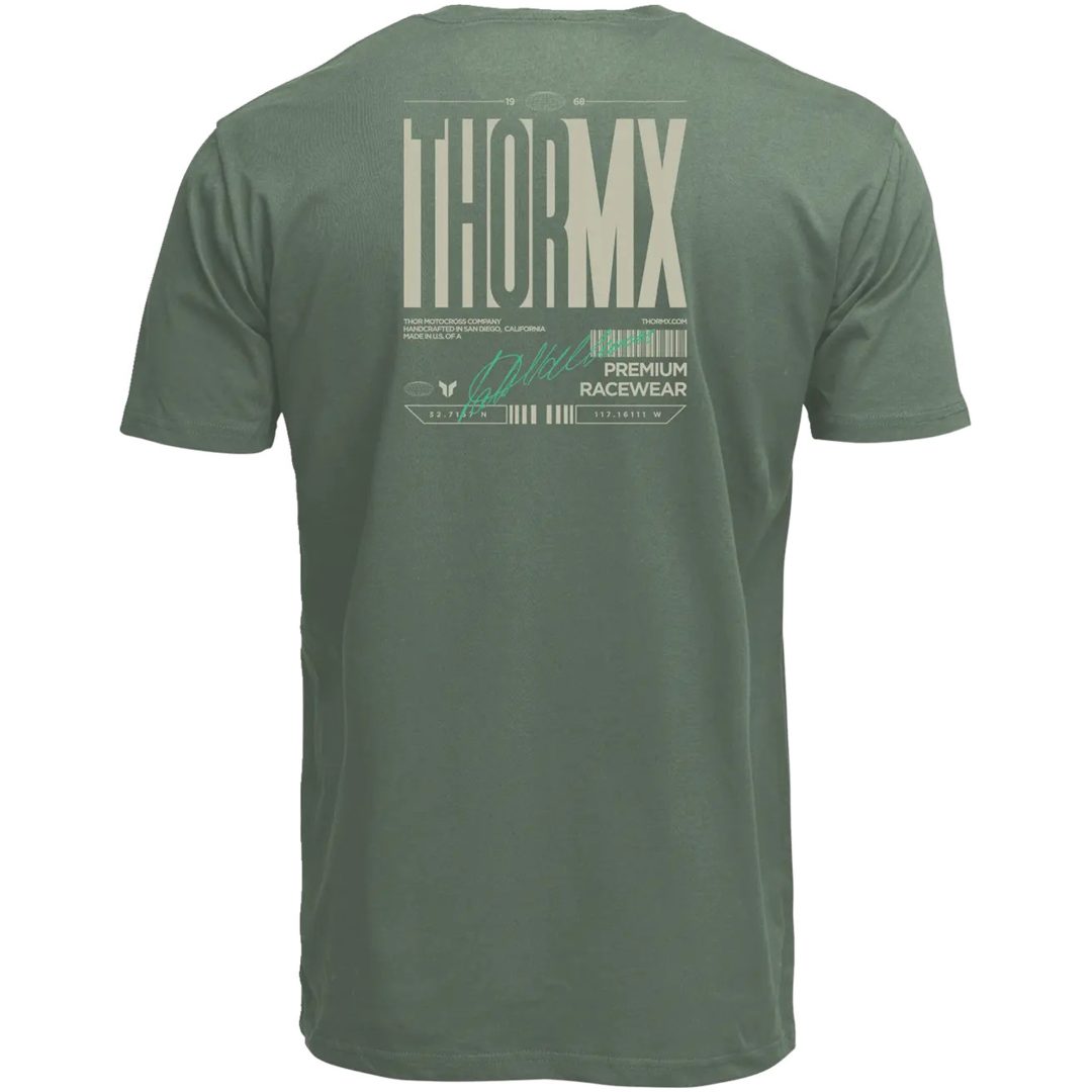 T-Shirt Signature Olivgrön THOR s – bild 2
