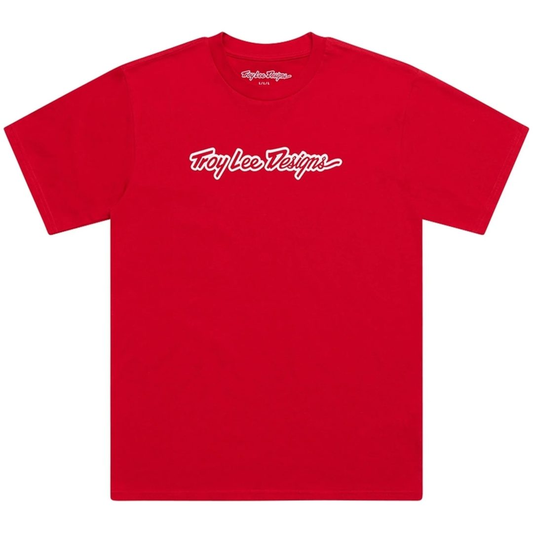 T-Shirt Signature Röd TROY LEE DESIGNS XXL