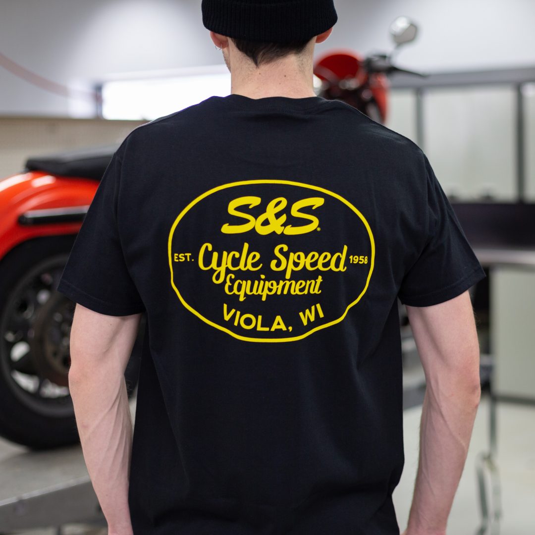 T-Shirt Svart S&S Cycle Small – bild 4