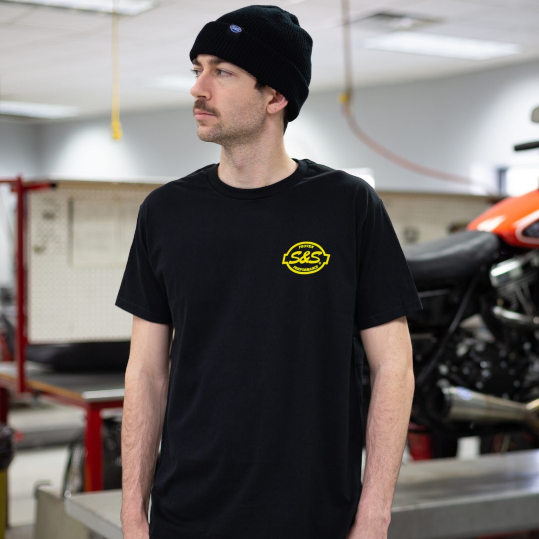 T-Shirt Svart S&S Cycle Small – bild 3