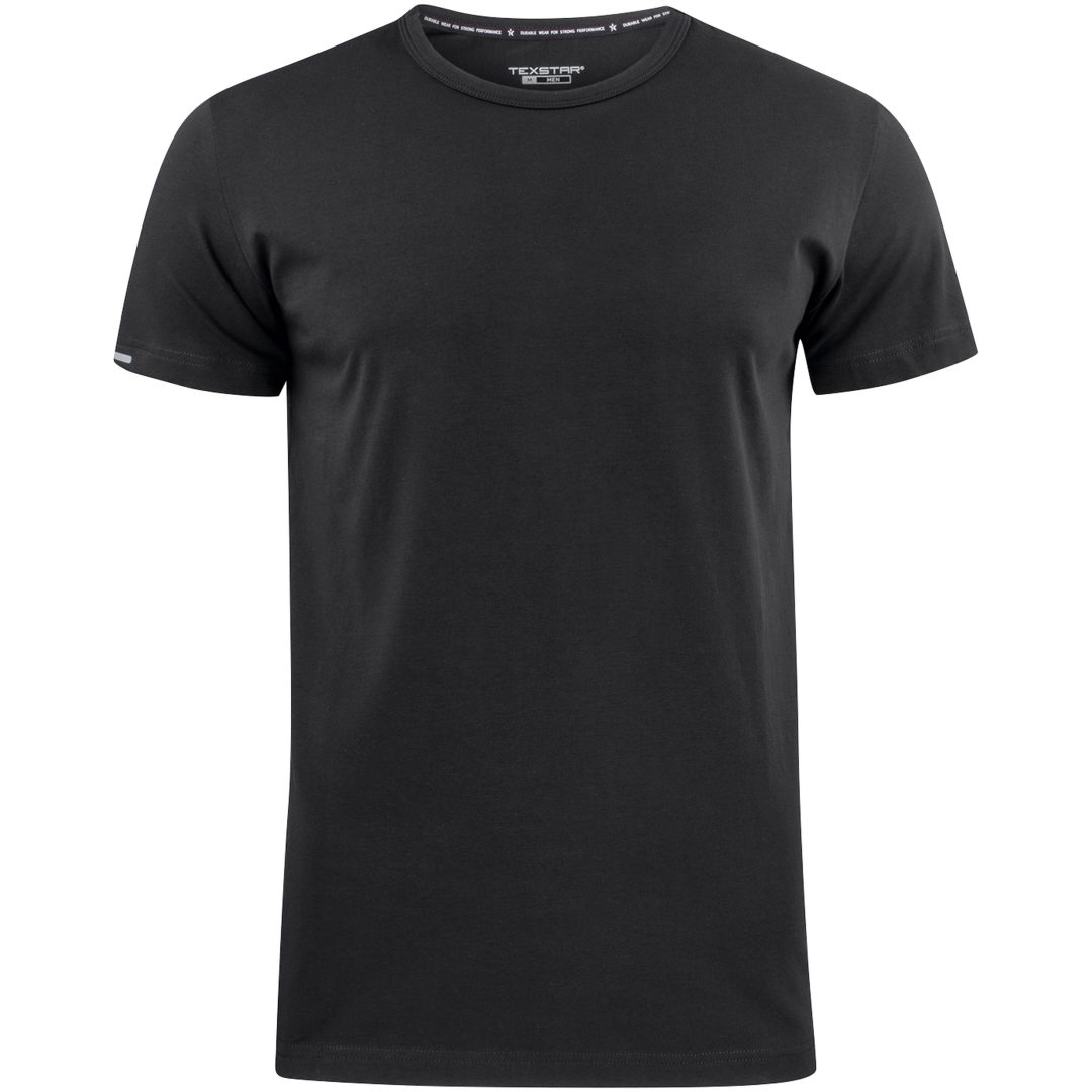 T-shirt Svart Ts20 Texstar T-SHIRT TS20 BLACK XS