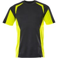 T-shirt Svart/hivisgul 22082-771 Mascot