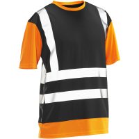 T-shirt Varsel 5126 Technical Svart/Orange Jobman