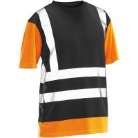 T-shirt Varsel 5126 Technical Svart/Orange Jobman
