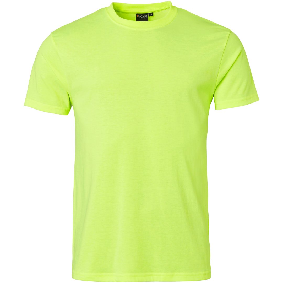 T-shirt Varsel Fluorescerande gul Top Swede XXS