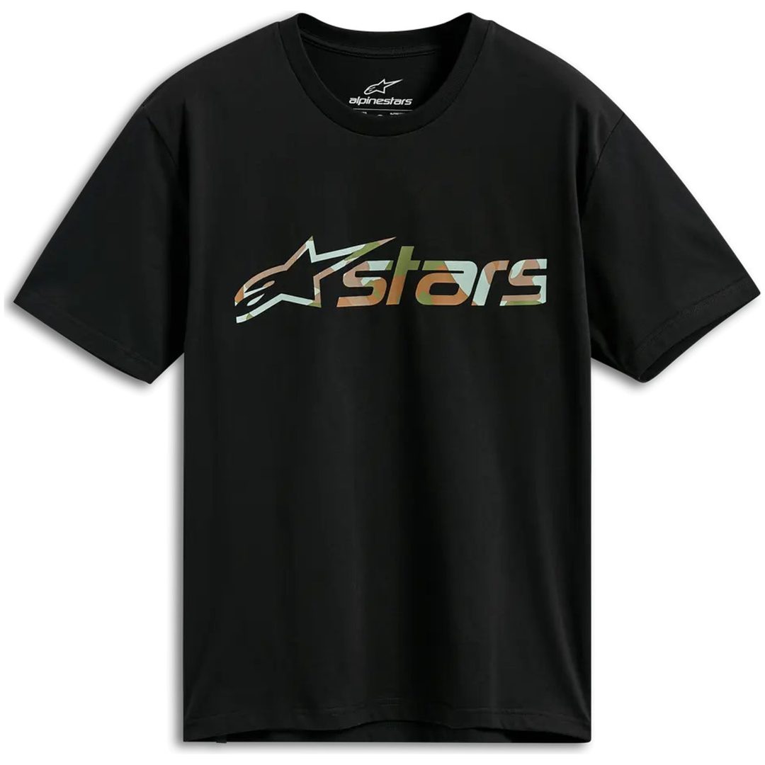 T-Shirt Verdure Kamouflage Svart ALPINESTARS Large