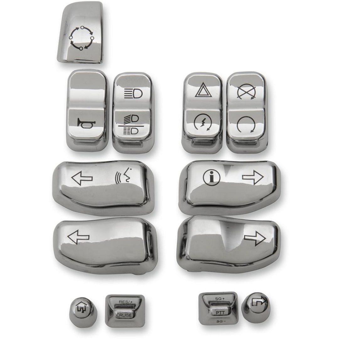 Täckkåpa Reglage Knappar DRAG SPECIALTIES CAPS SWITCH CHR FLT 14-