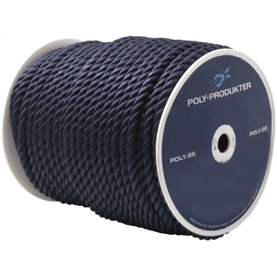 Tågvirke Polysoft 3-slaget TÅGVIRKE POLYSOFT 14MM MARINBL