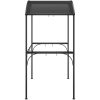 Tak för grill med sidohyllor antracit 220x115x230 cm stål vidaXL – miniatyr 4