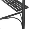 Tak för grill med sidohyllor antracit 220x115x230 cm stål vidaXL – miniatyr 6