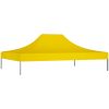 Tak till partytält 4,5x3 m gul 270 g/m² vidaXL 431 x 291 x 100 cm – miniatyr 2