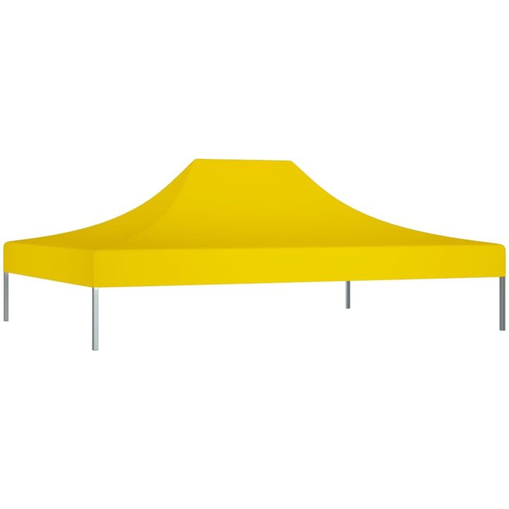 Tak till partytält 4,5x3 m gul 270 g/m² vidaXL 431 x 291 x 100 cm – bild 2