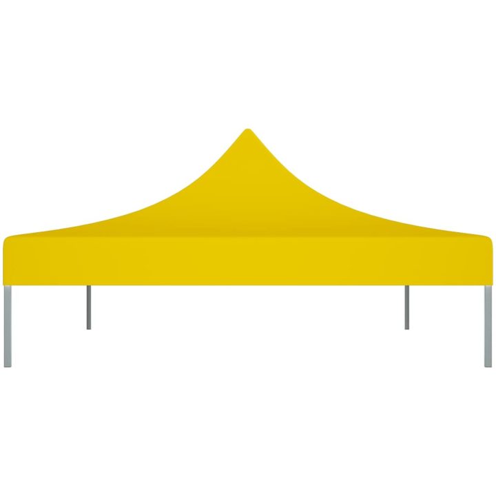 Tak till partytält 4,5x3 m gul 270 g/m² vidaXL 431 x 291 x 100 cm – bild 4