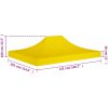 Tak till partytält 4,5x3 m gul 270 g/m² vidaXL 431 x 291 x 100 cm – miniatyr 6