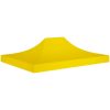 Tak till partytält 4,5x3 m gul 270 g/m² vidaXL 431 x 291 x 100 cm – miniatyr 1