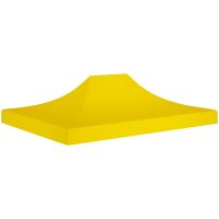 Tak till partytält 4,5x3 m gul 270 g/m² vidaXL