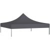 Tak till partytält antracit 270 g/m² vidaXL 2 x 2 m – miniatyr 2