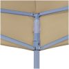 Tak till partytält beige 270 g/m² vidaXL 3 x 3 m – miniatyr 4