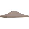 Tak till partytält taupe 270 g/m² vidaXL 4 x 3 m – miniatyr 2